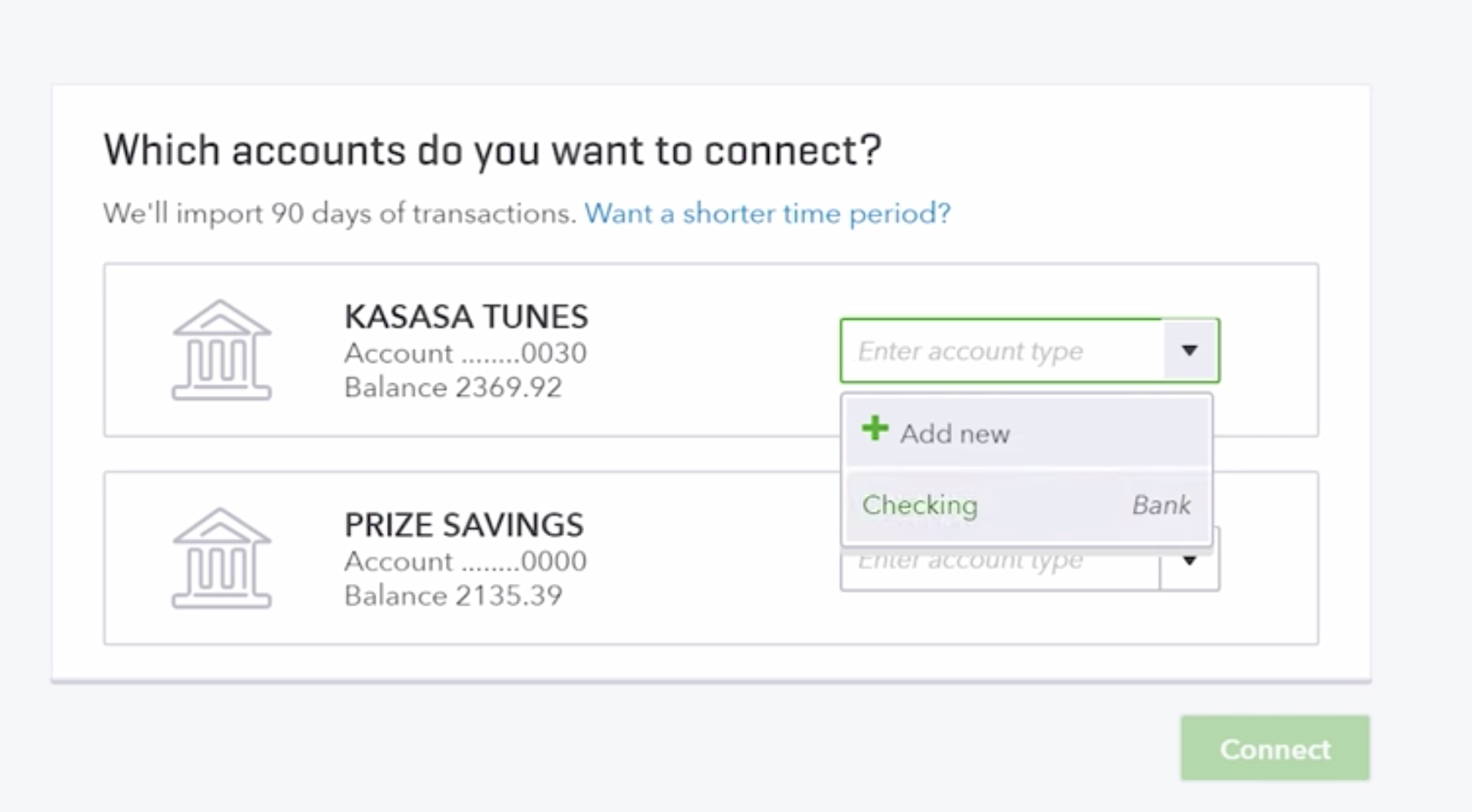add a bank account to quickbooks for mac
